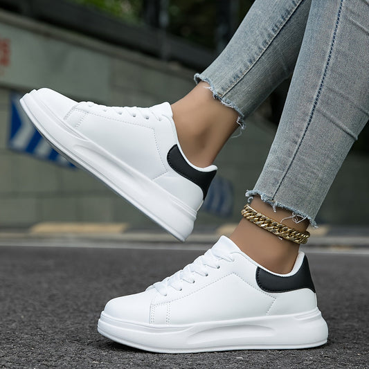 Women's Leather Low Top Sneakers - Everyday Comfort, UrbanStride