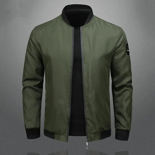 Men's Versatile Soft Bomber Jacket - Everyday Style - UrbanEdge