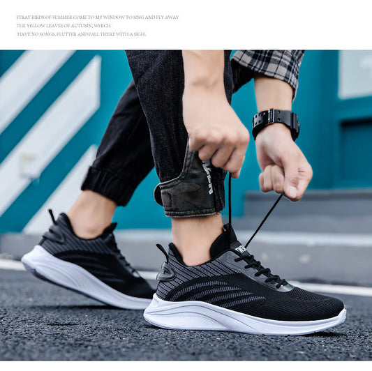 Men's Sports Shoes - Breathable Mesh Design - Lightweight Summer Footwear