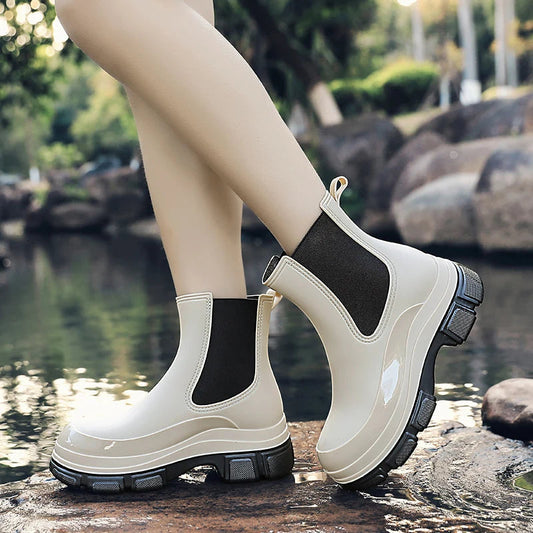 Women's Waterproof Rubber Ankle Boots - UrbanGrip