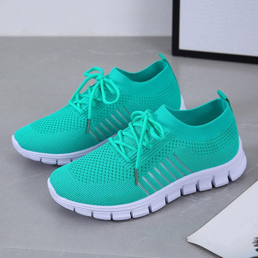 Women's Breathable Knit Sportshoes Cushioned Sole - ActiveStride