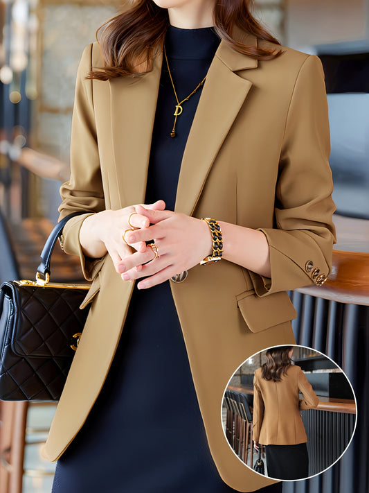 Tailored Single-Breasted Blazer for Women - ClassiCoat