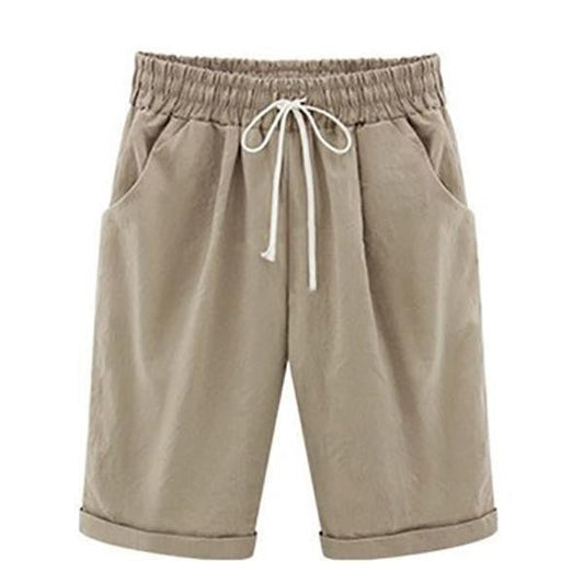 Women's Relaxed Fit Shorts Breathable with Deep Pockets - BreezyWear Khaki