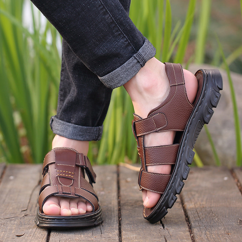 Durable adjustable sandals for men