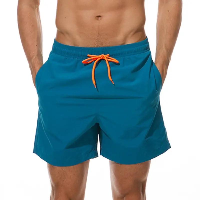 Men’s Swim Shorts – Relaxed Fit – Fast-Drying – Breathable Blend – Mid-Length Blue