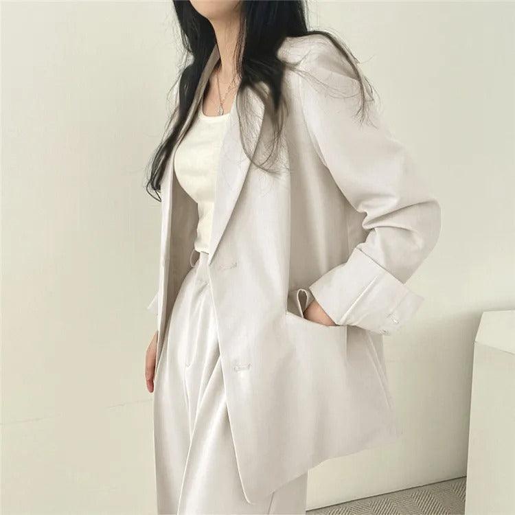Women's Suit Set - Oversized Blazer & Trousers - Tailored Chic - PowerSuit