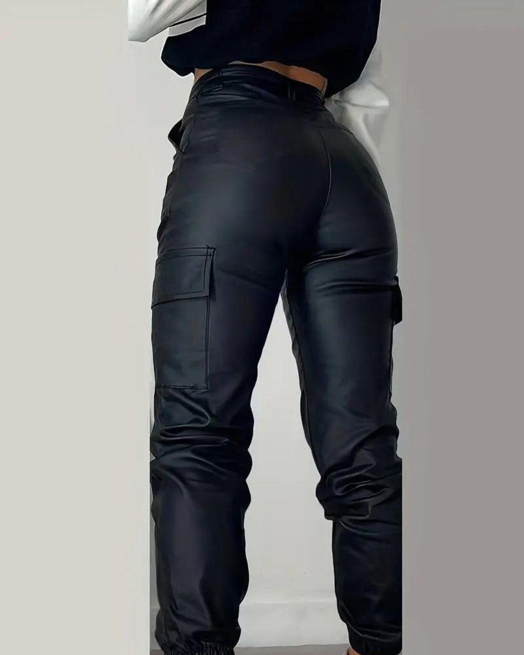Women's Slim-Fit Cargo Pants with Zipper Pockets - UrbanStride