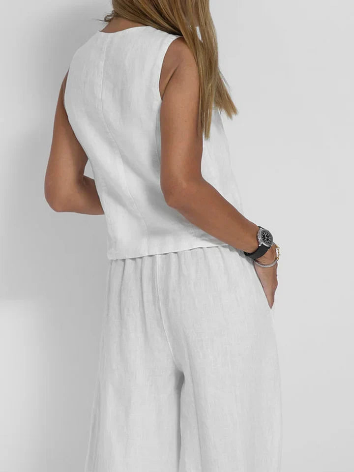 Women's Linen Vest - Tailored Fit, Lightweight & Versatile - Vestify