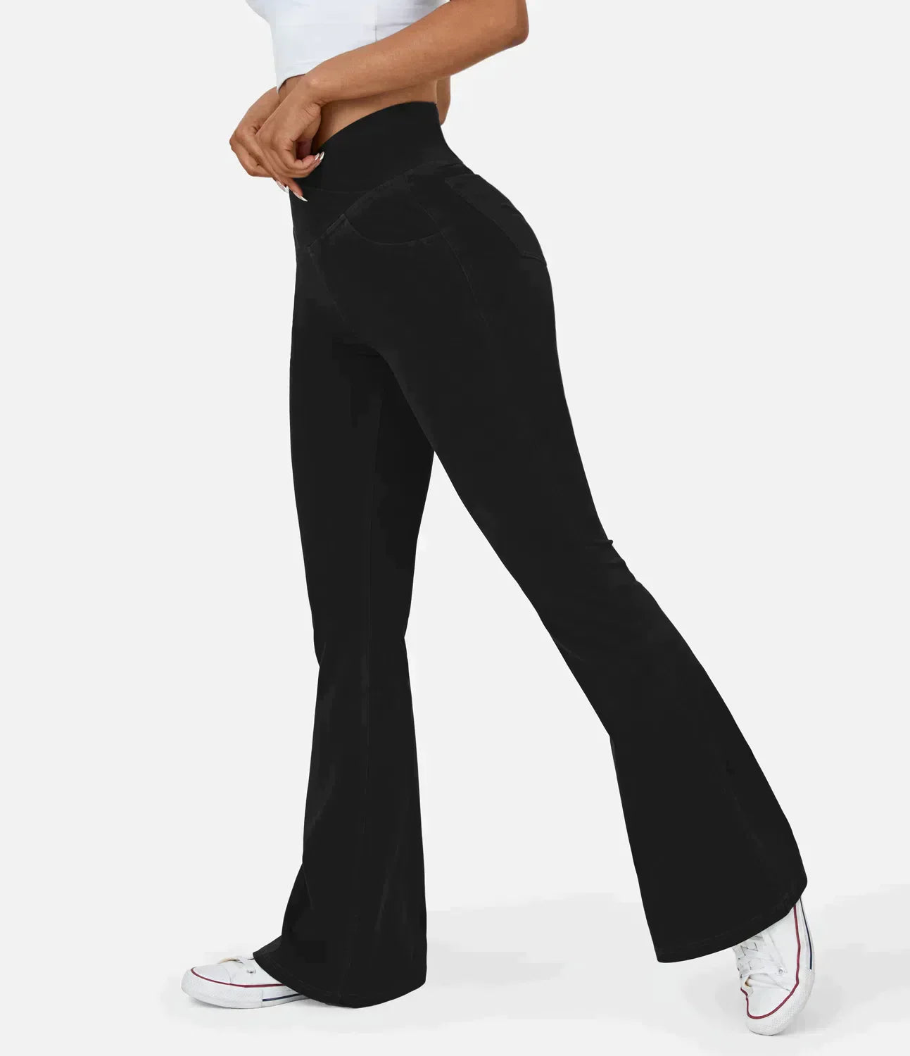 High-Waisted Flared Jeans for Women - RetroFlex