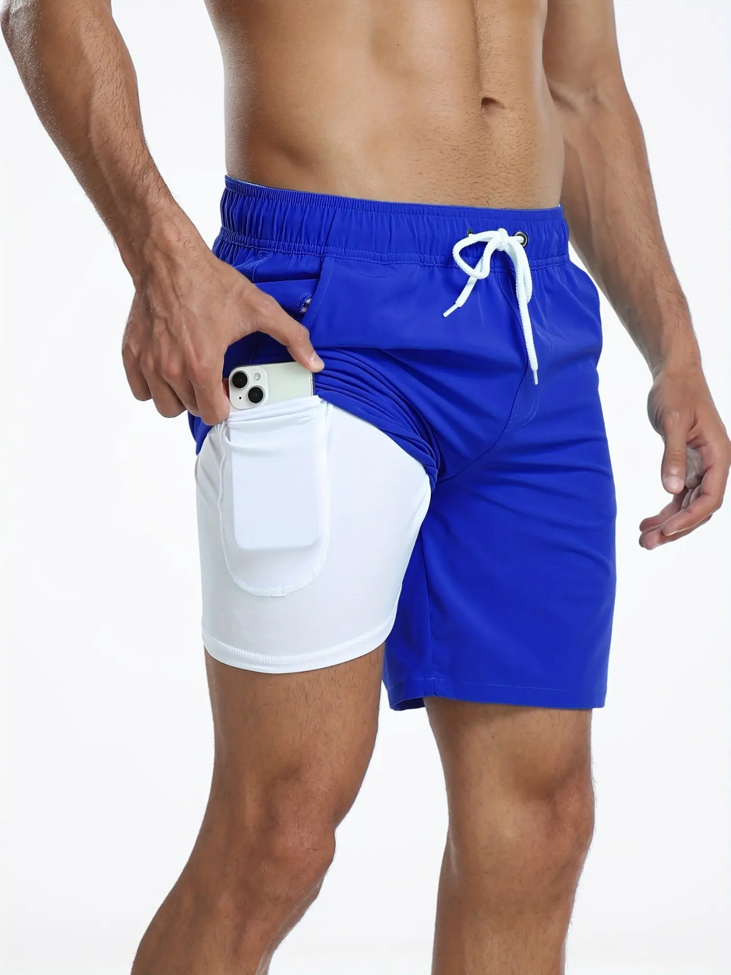 Men’s Swim Trunks – Quick Dry – Regular Fit – Mid-Thigh – Supportive Inner Layer Royal Blue