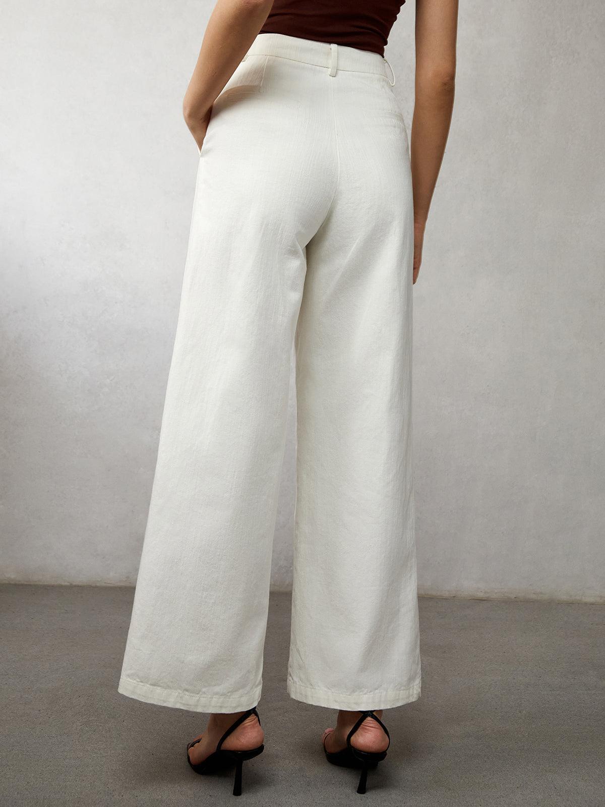 High-Waisted Wide-Leg Jeans for Women Relaxed Fit - CurveWeave