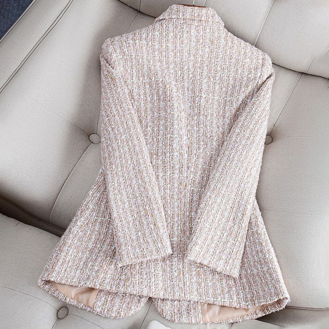 Women's Tailored Checkered Blazer - CityChic