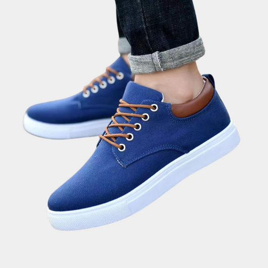 Men’s Low-Top Casual Shoes – Breathable Blend – Slim Fit – Lightweight Everyday Wear Blue