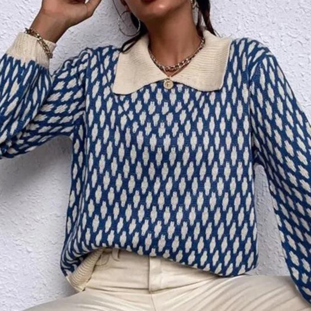 Women's Acrylic Collar Sweatshirt - CoutureFlex