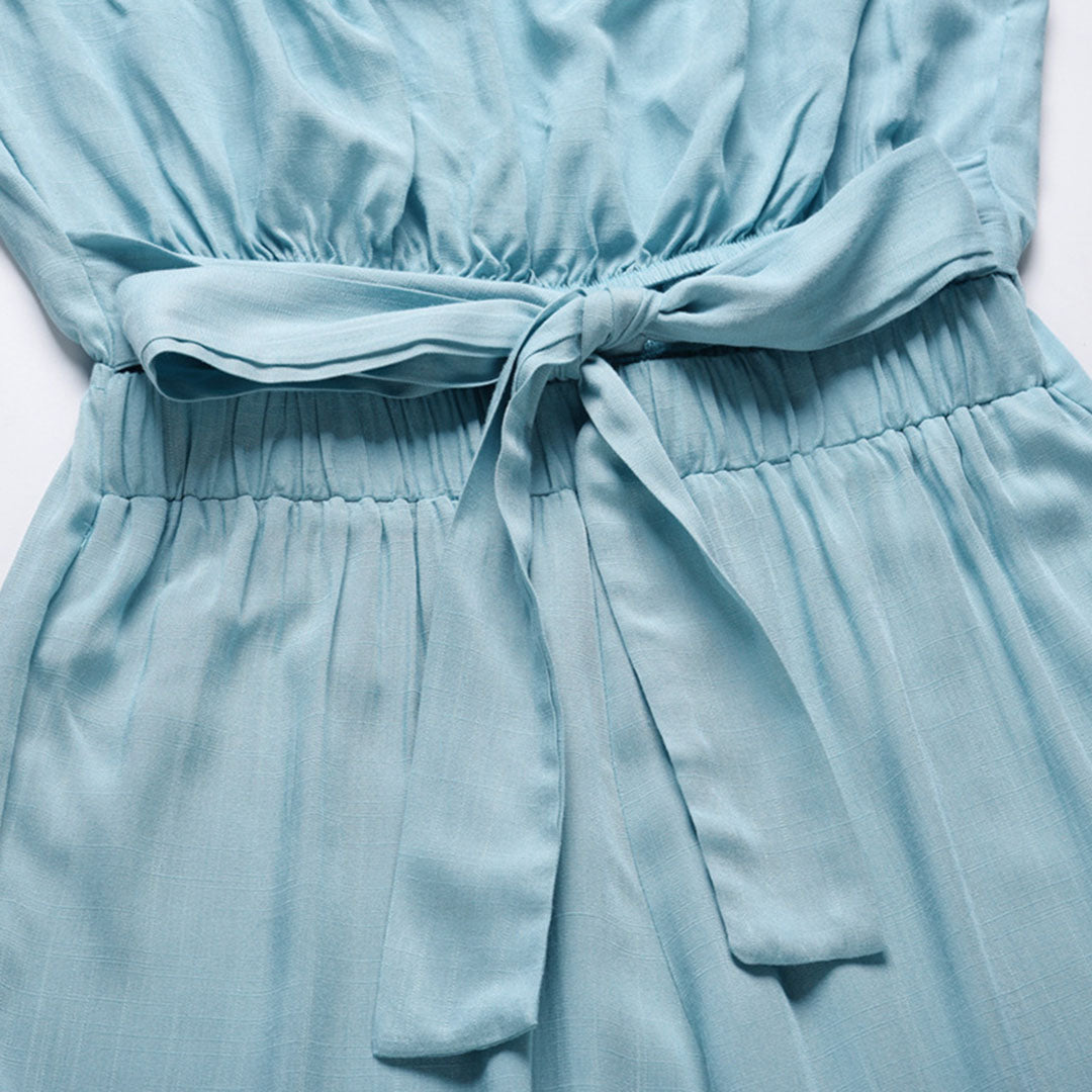 Strapless Casual Jumpsuit for Women Elastic Waist - SunVogue