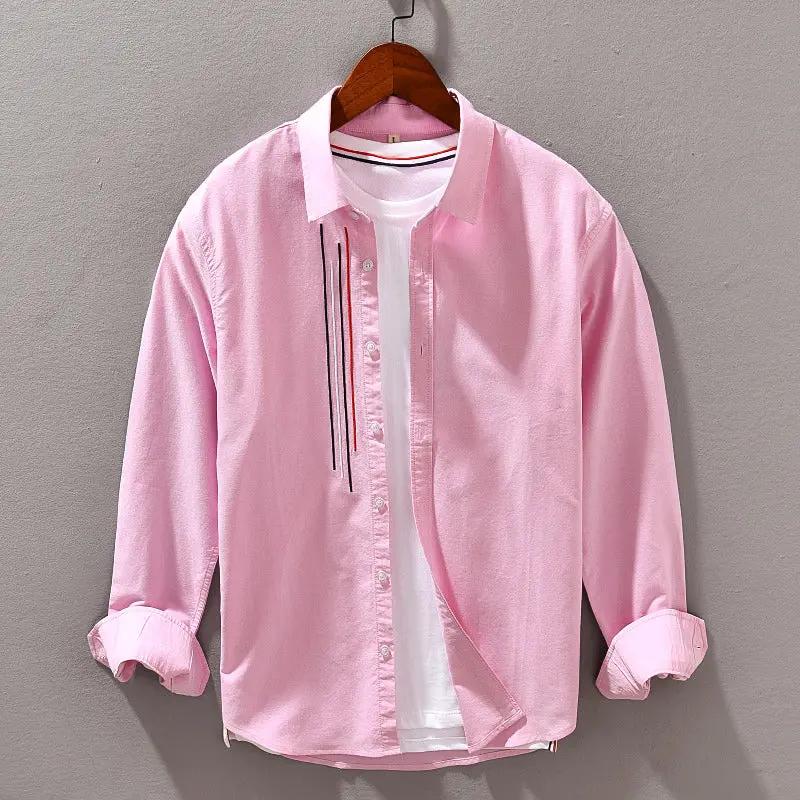 Men's Casual Breathable Outdoor Shirt - Dan Anthony Pink