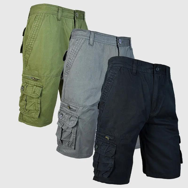 Men’s Cargo Shorts - Cotton Blend - Relaxed Fit - Multi-Pocket Outdoor Wear