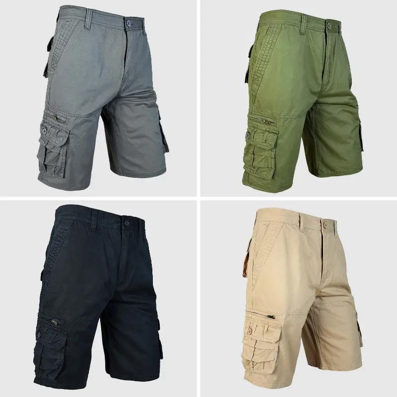 Men’s Cargo Shorts - Cotton Blend - Relaxed Fit - Multi-Pocket Outdoor Wear