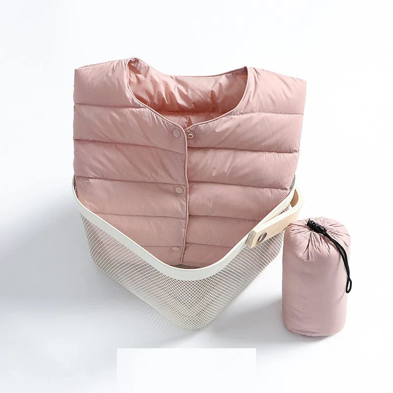 Women's Lightweight Quilted Puffer Jacket - ButtonUp Chic