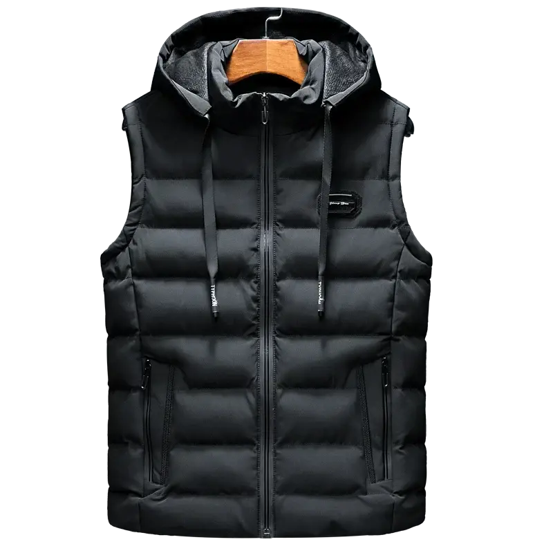 Men's Hooded Puffer Vest - Lightweight, Warm, and Stylish for Versatile Wear