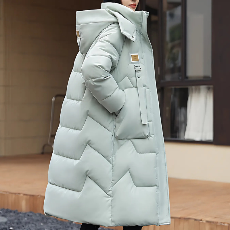 Quilted Insulated Trench Coat for Women - UrbanShield