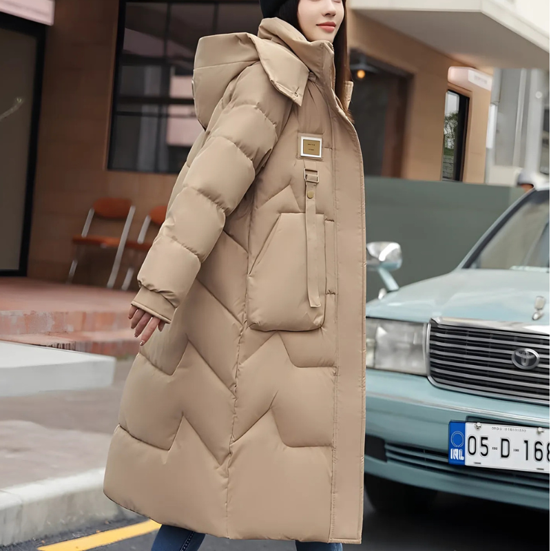 Quilted Insulated Trench Coat for Women - UrbanShield