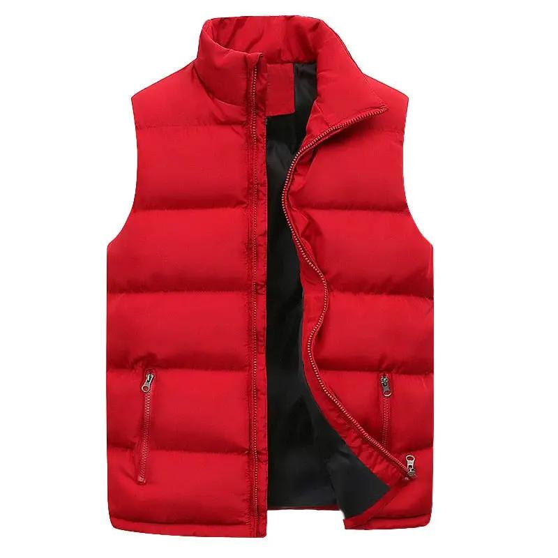 Multifunctional Quilted Vest | Warm, Stylish, and Versatile Winter Layer Red