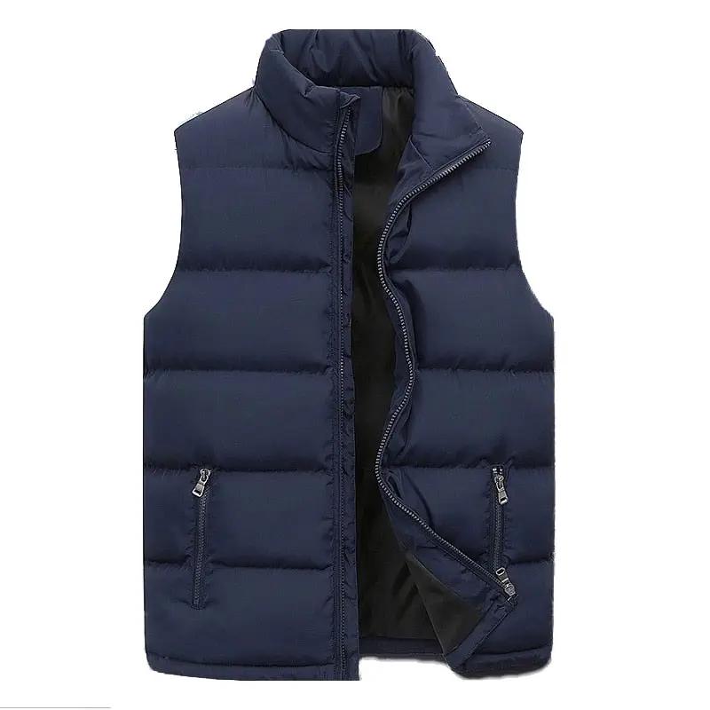 Multifunctional Quilted Vest | Warm, Stylish, and Versatile Winter Layer Dark blue