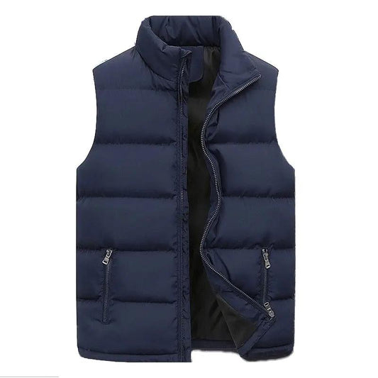 Multifunctional Quilted Vest | Warm, Stylish, and Versatile Winter Layer Dark blue