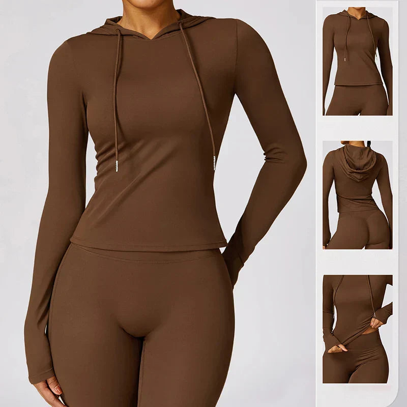 Women's Athletic Hoodie Moisture-Wicking Stretch - ActiveFlow