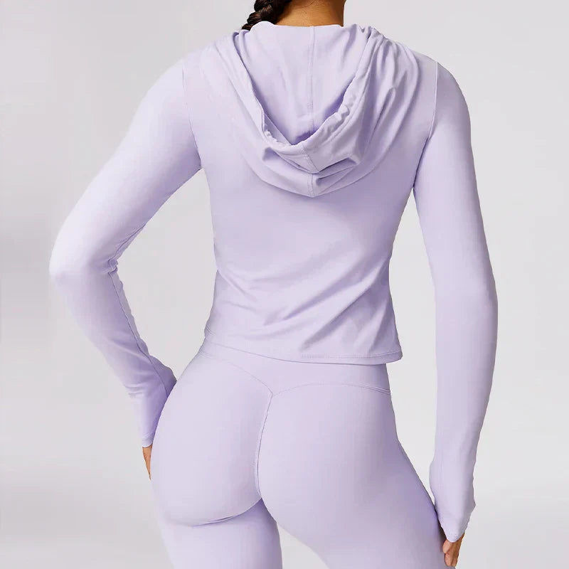 Women's Athletic Hoodie Moisture-Wicking Stretch - ActiveFlow