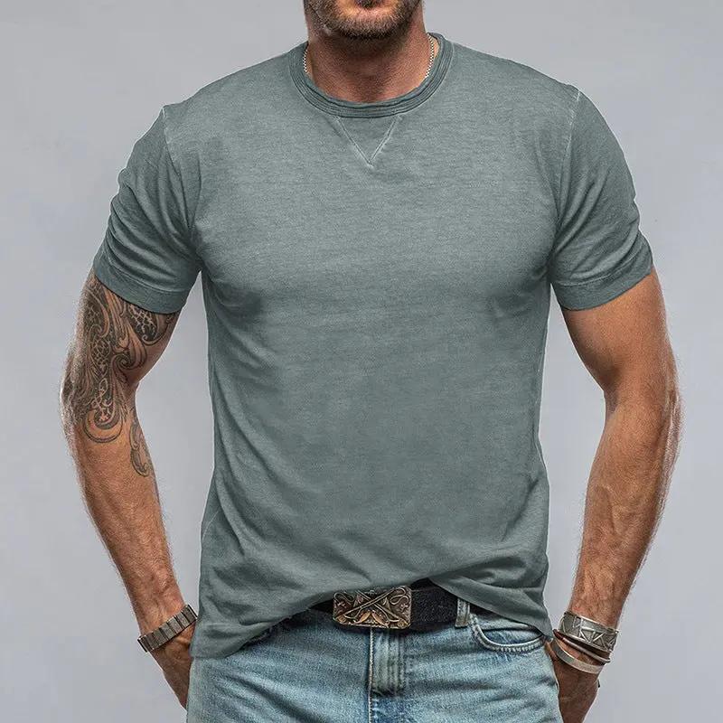 Men's Cotton Blend T-Shirt - Everyday Comfort Tee - UrbanSoft Grey