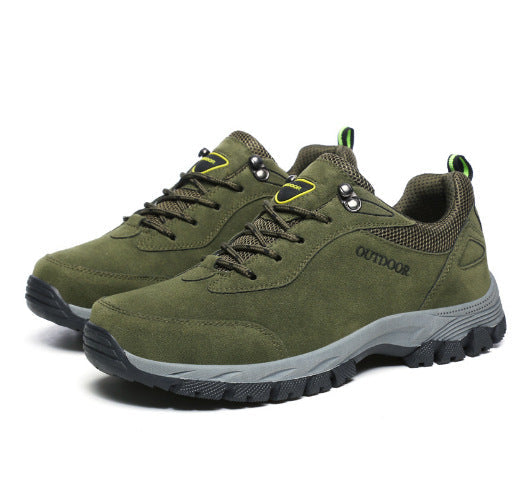 Men’s Mountaineering Shoes – Ergonomic Fit – Reinforced Design – High-Traction Sole Green