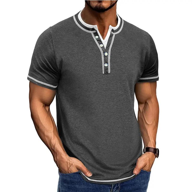 Men's Cotton Henley Shirt Classic Fit - HenleyEase