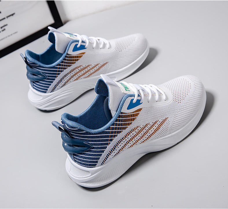 Men's Sports Shoes - Breathable Mesh Design - Lightweight Summer Footwear White