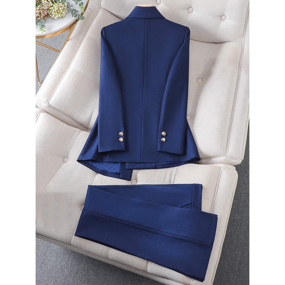 Women's Tailored Blazer Suit 2-Piece Set - Eleganza Set