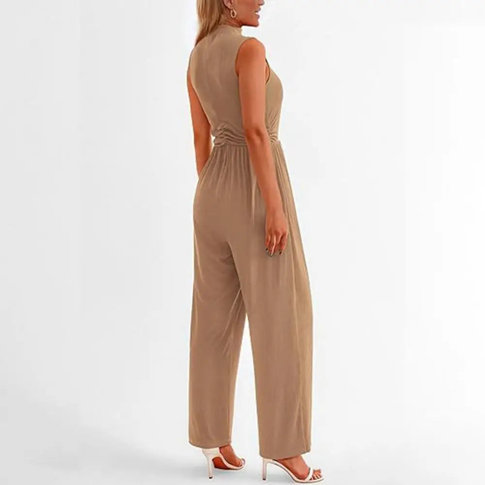 Women's Elegant Wide-Leg Formal Jumpsuit - GalaGlam