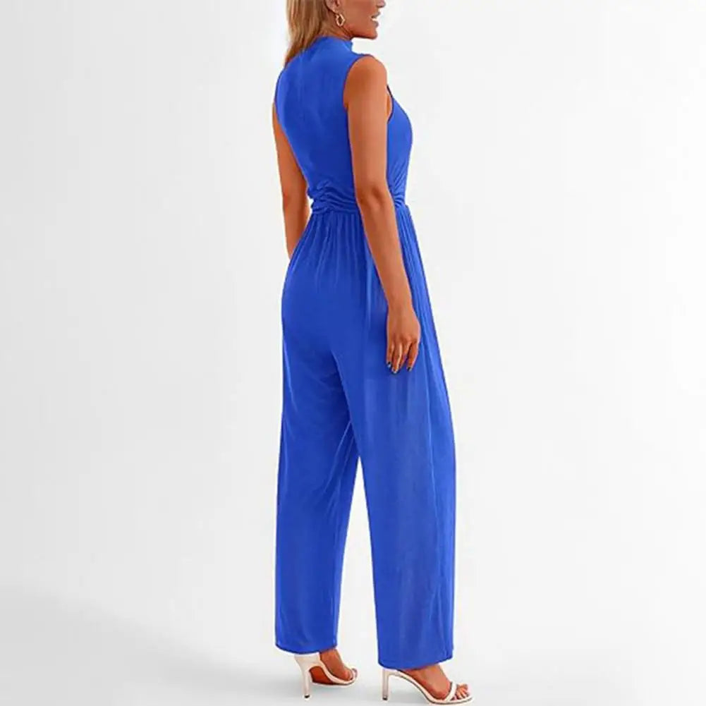 Women's Elegant Wide-Leg Formal Jumpsuit - GalaGlam