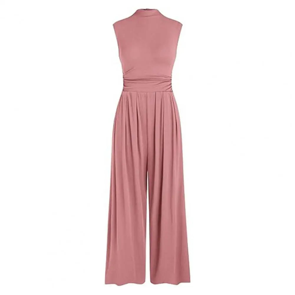 Women's Elegant Wide-Leg Formal Jumpsuit - GalaGlam