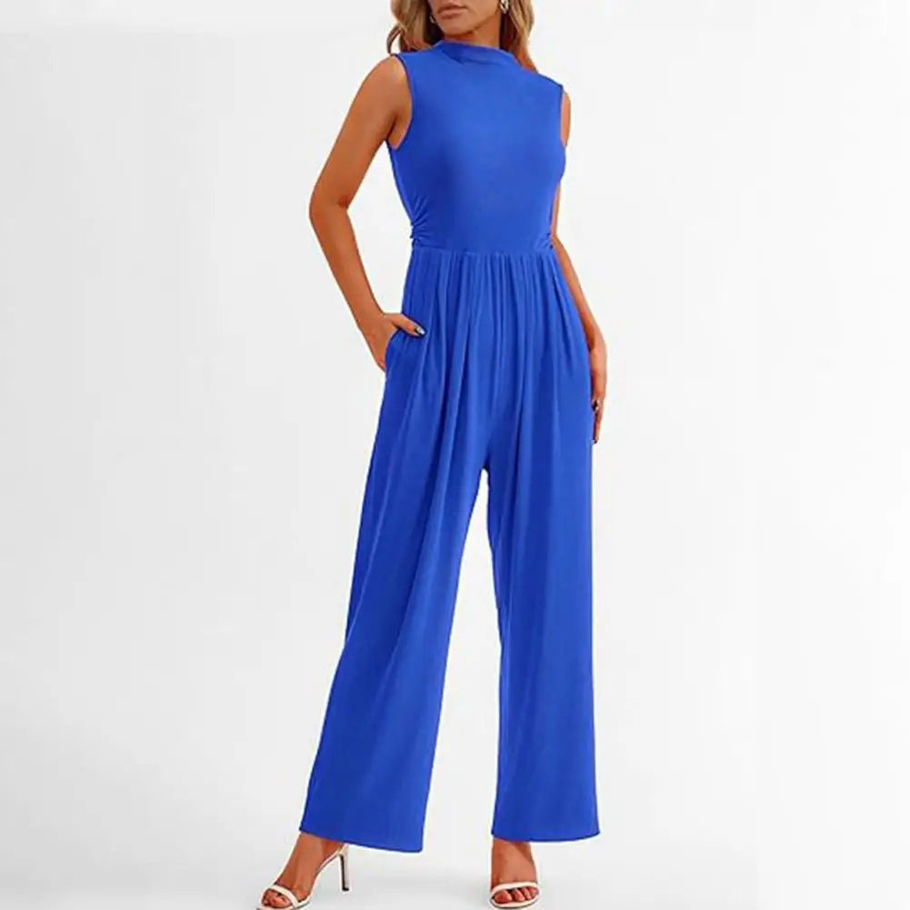 Women's Elegant Wide-Leg Formal Jumpsuit - GalaGlam