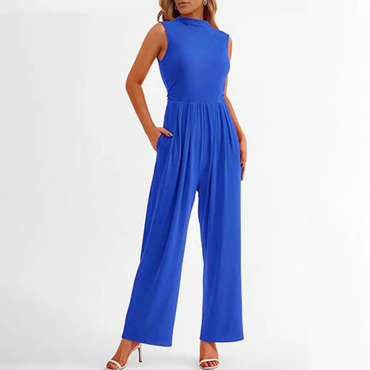Women's Elegant Wide-Leg Formal Jumpsuit - GalaGlam
