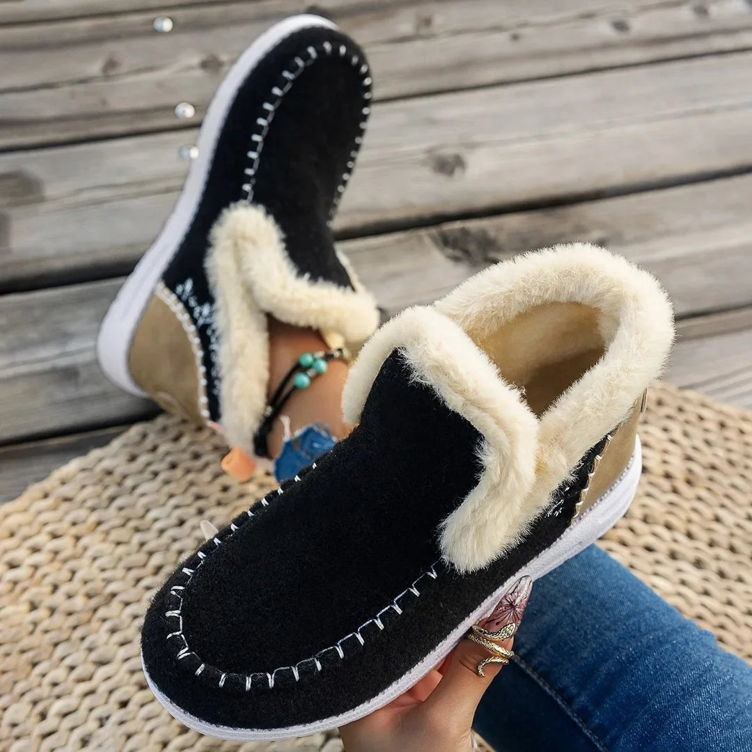 Women's Cozy Ankle Boots Faux Fur Lined - WinterWalk