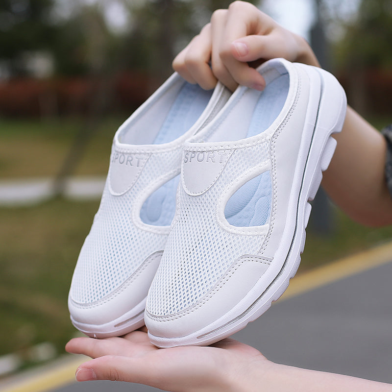 Breathable Mesh Slippers for Women - SummerEase White