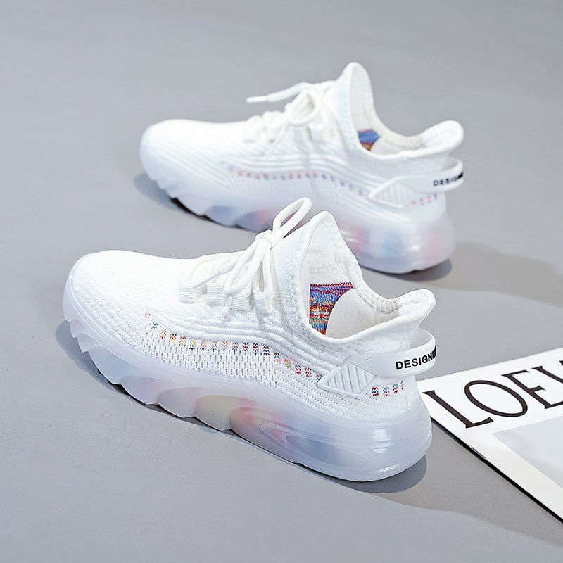 Women's Lightweight Sneakers Cushioned Slip-Resistant - UrbanStride White