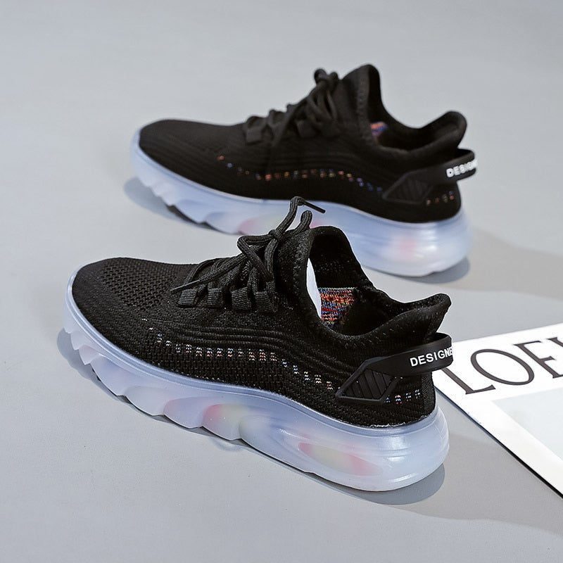 Women's Lightweight Sneakers Cushioned Slip-Resistant - UrbanStride Black