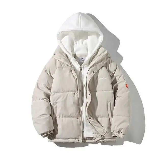 Oversized Women's Hoodie Parka - Cozy Winter Chic - UrbanShield Beige