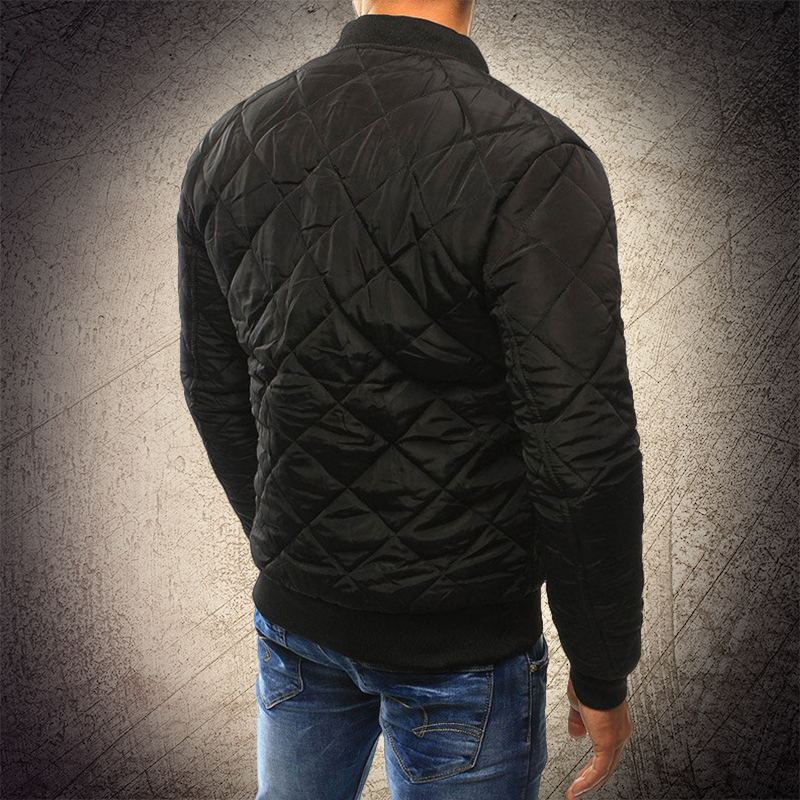 Men's Quilted Bomber Jacket - UrbanFlyer