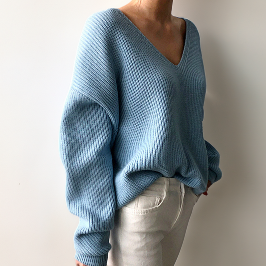 Women's Soft V-Neck Sweater - ComfortKnit