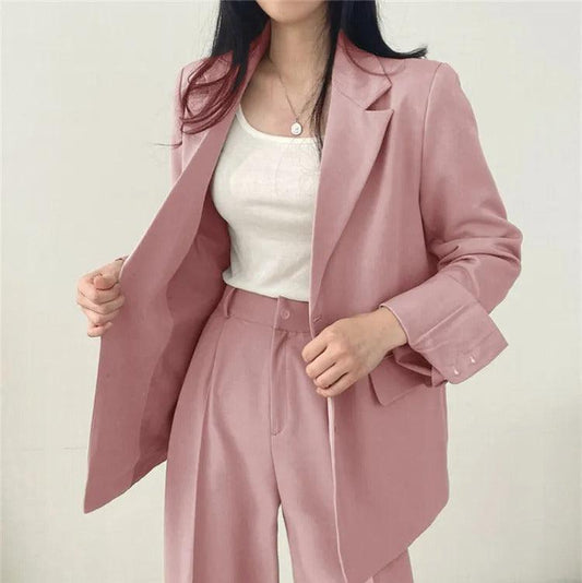 Women's Suit Set - Oversized Blazer & Trousers - Tailored Chic - PowerSuit