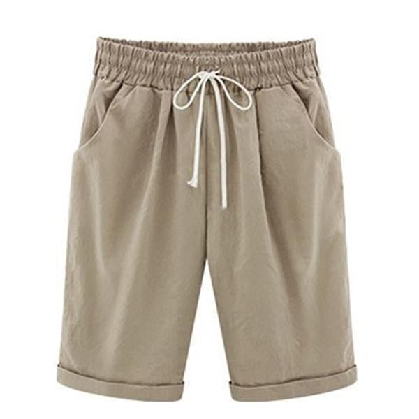 Women's Relaxed Fit Shorts Breathable with Deep Pockets - BreezyWear Khaki